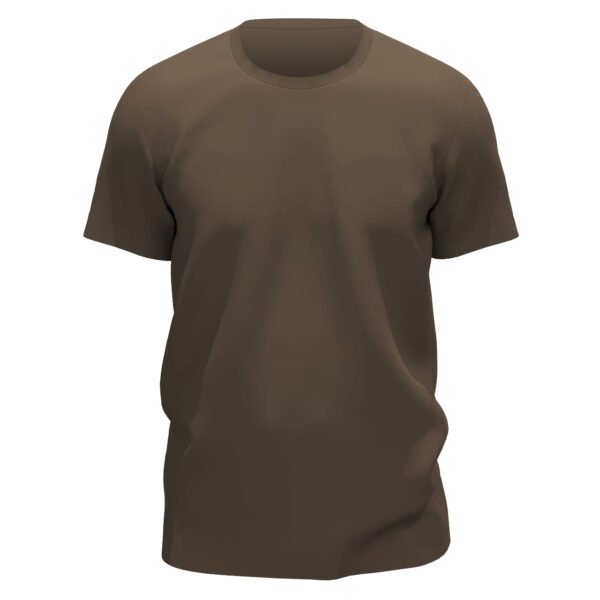 Brown round neck half sleeve