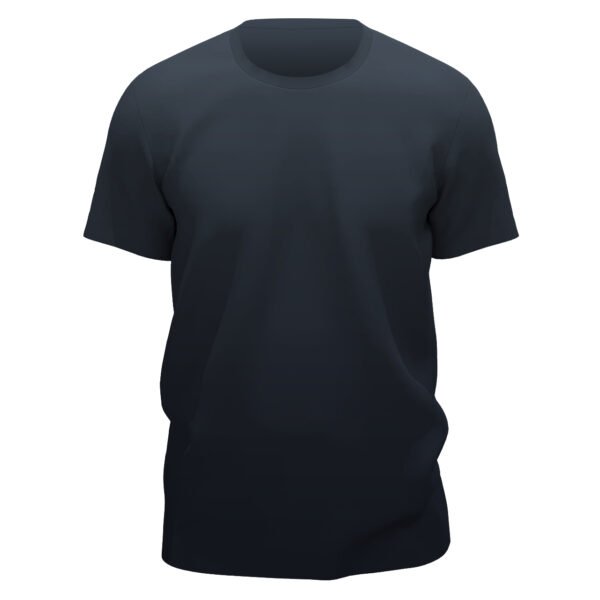 Black round neck half sleeve